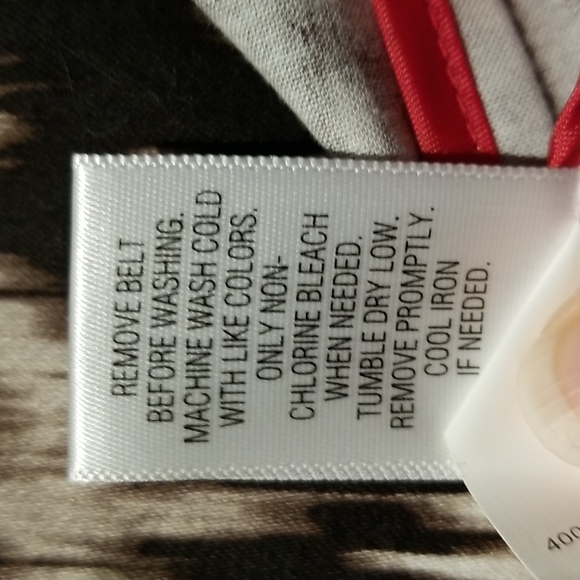 NWOTS Dana Buchman long coat brown/creams sz2X - Picture 7 of 8